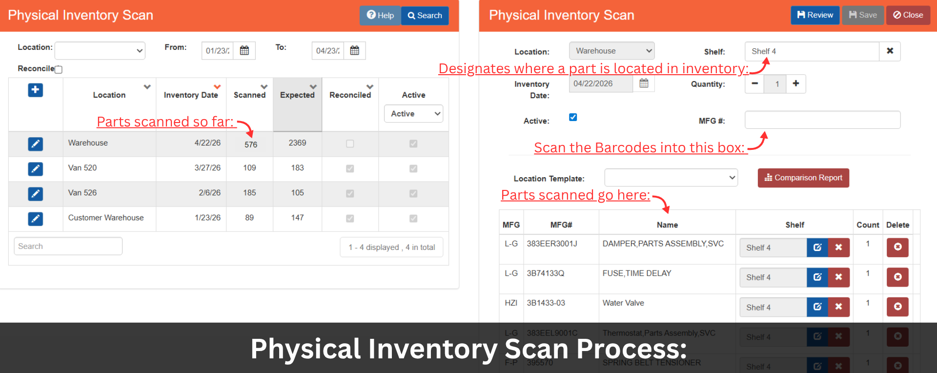 Scanning Inventory Locations Week 7: Scan-tastic